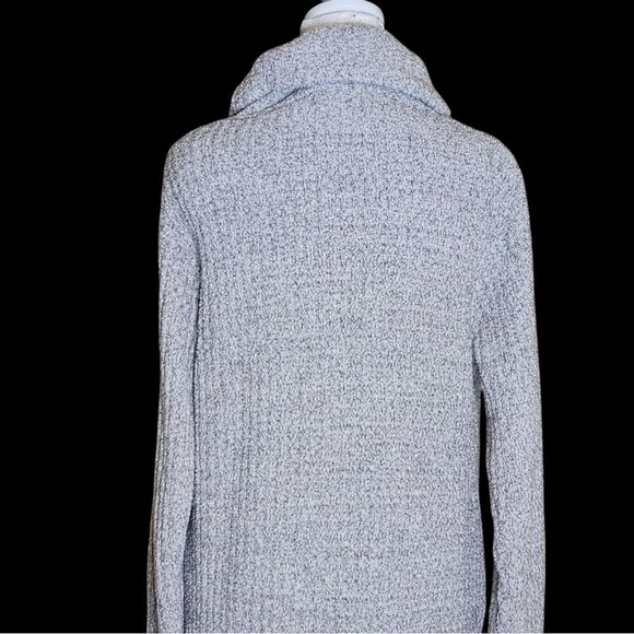 Softies Marshmallow Slouch Turtleneck Lounger Gray Ribbed Knit Women's Size XS - Picture 6 of 10